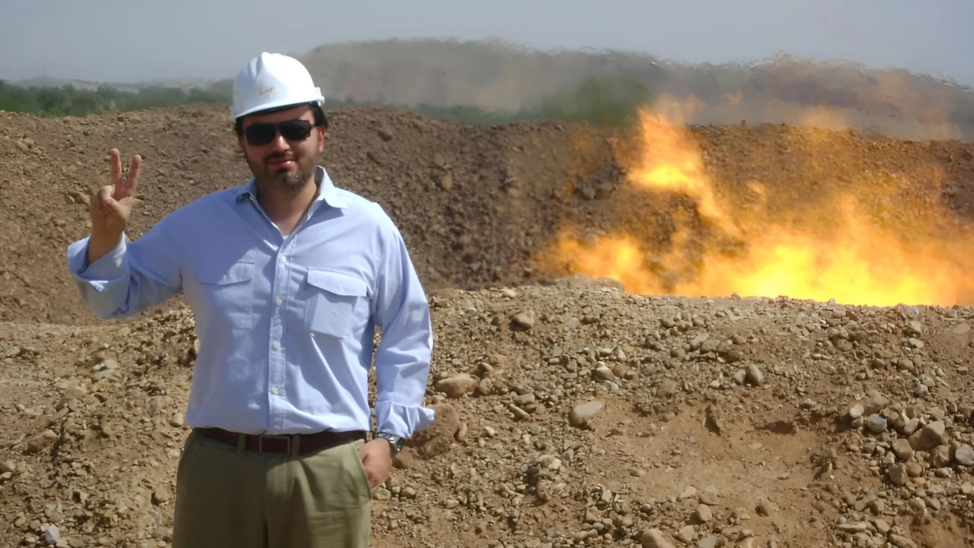 Jehangir Saifullah Khan at site of Saif Energy